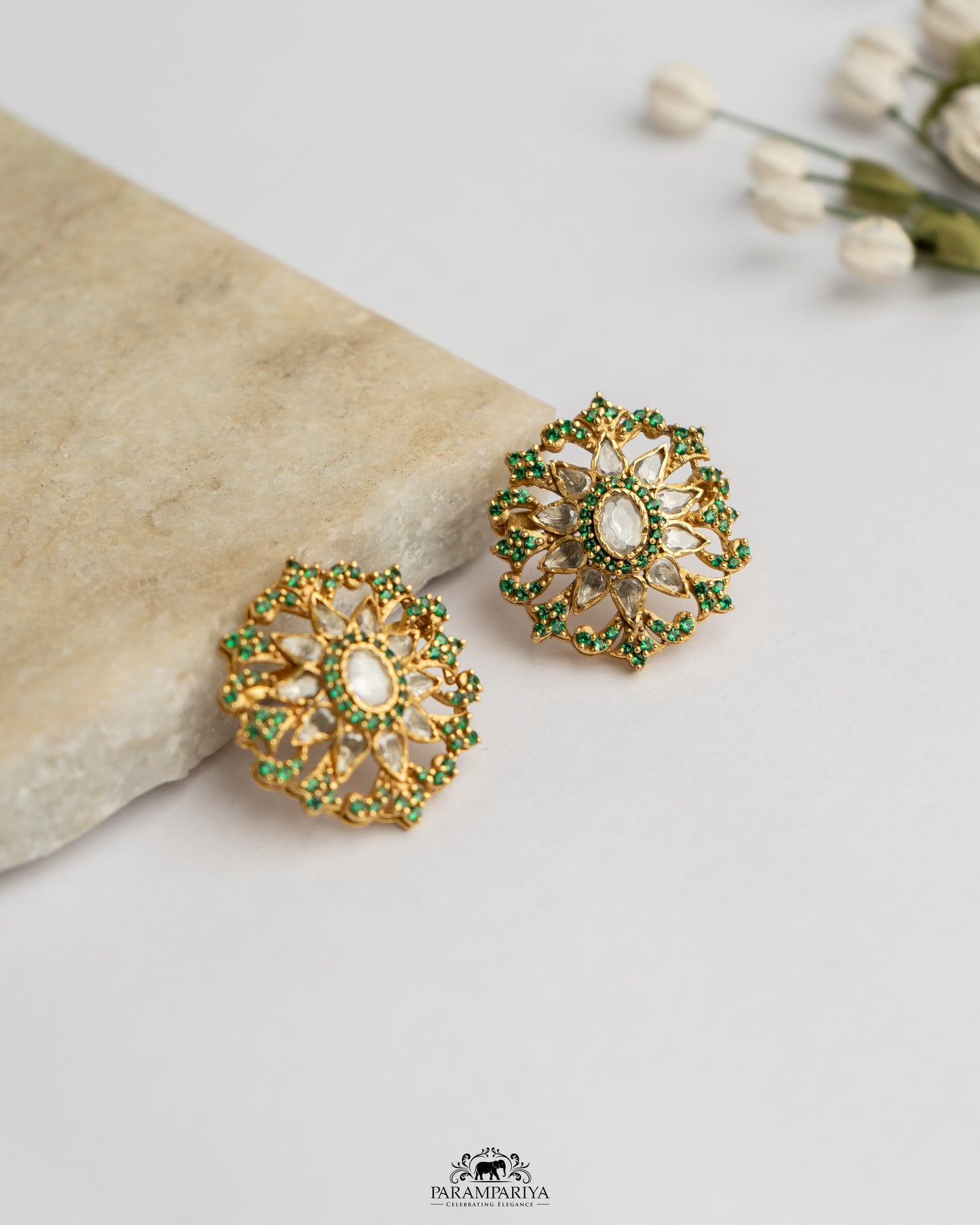 Some Moissanite Sparklers for the weekend!!
pure silver micron gold plated stud.