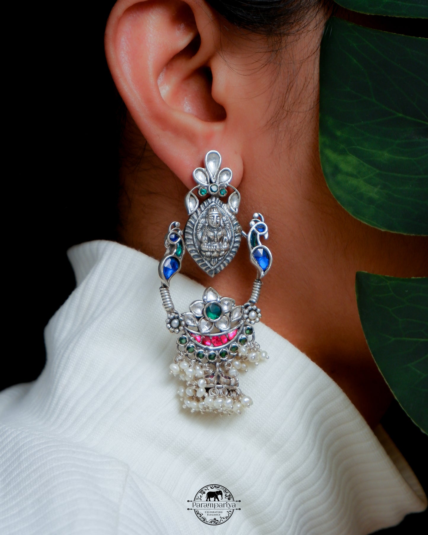 Nagaipu Silver Earrings