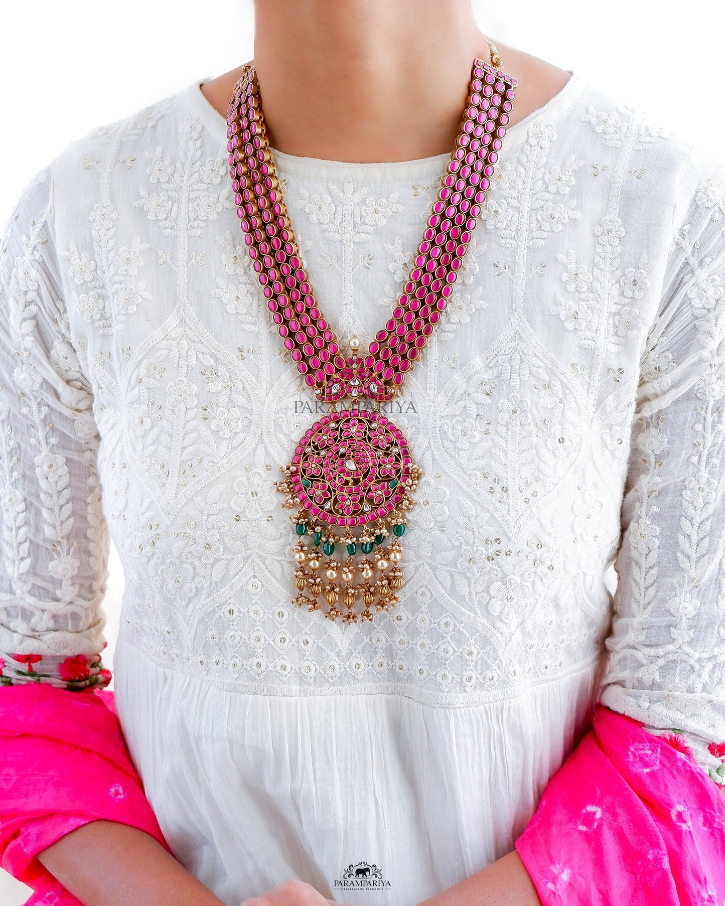 Kundan haram necklace
