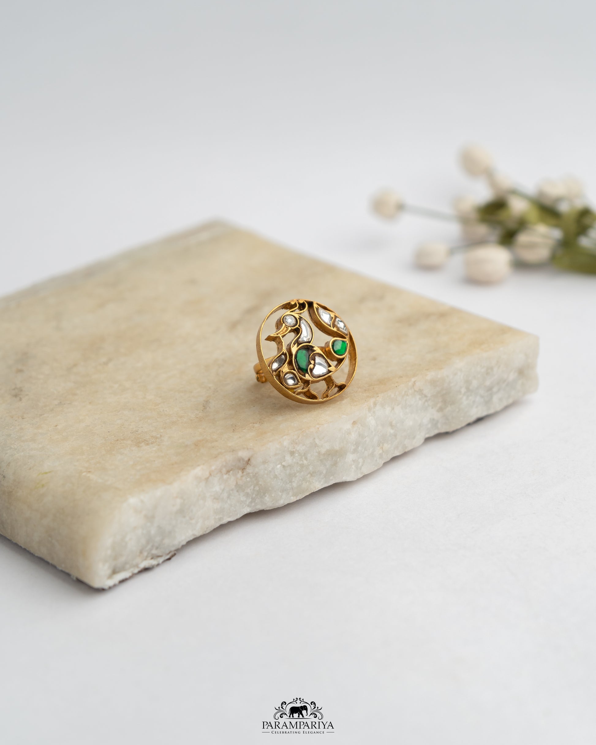 Greening Rings!!

pure silver kundan rings.