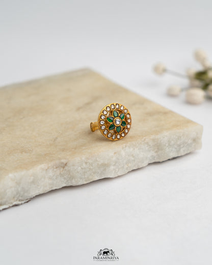 Greening Rings!!

pure silver kundan rings.