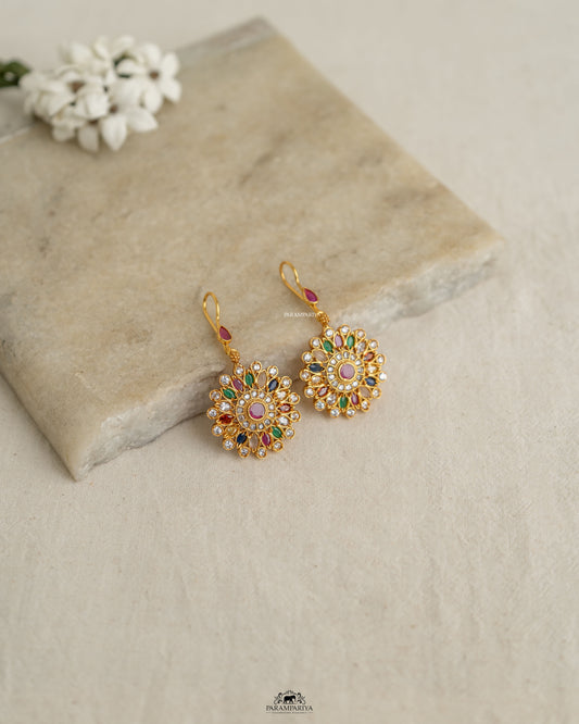 Minimal Hooks!!

pure silver gold micron plated minimal Navratna hook earrings.