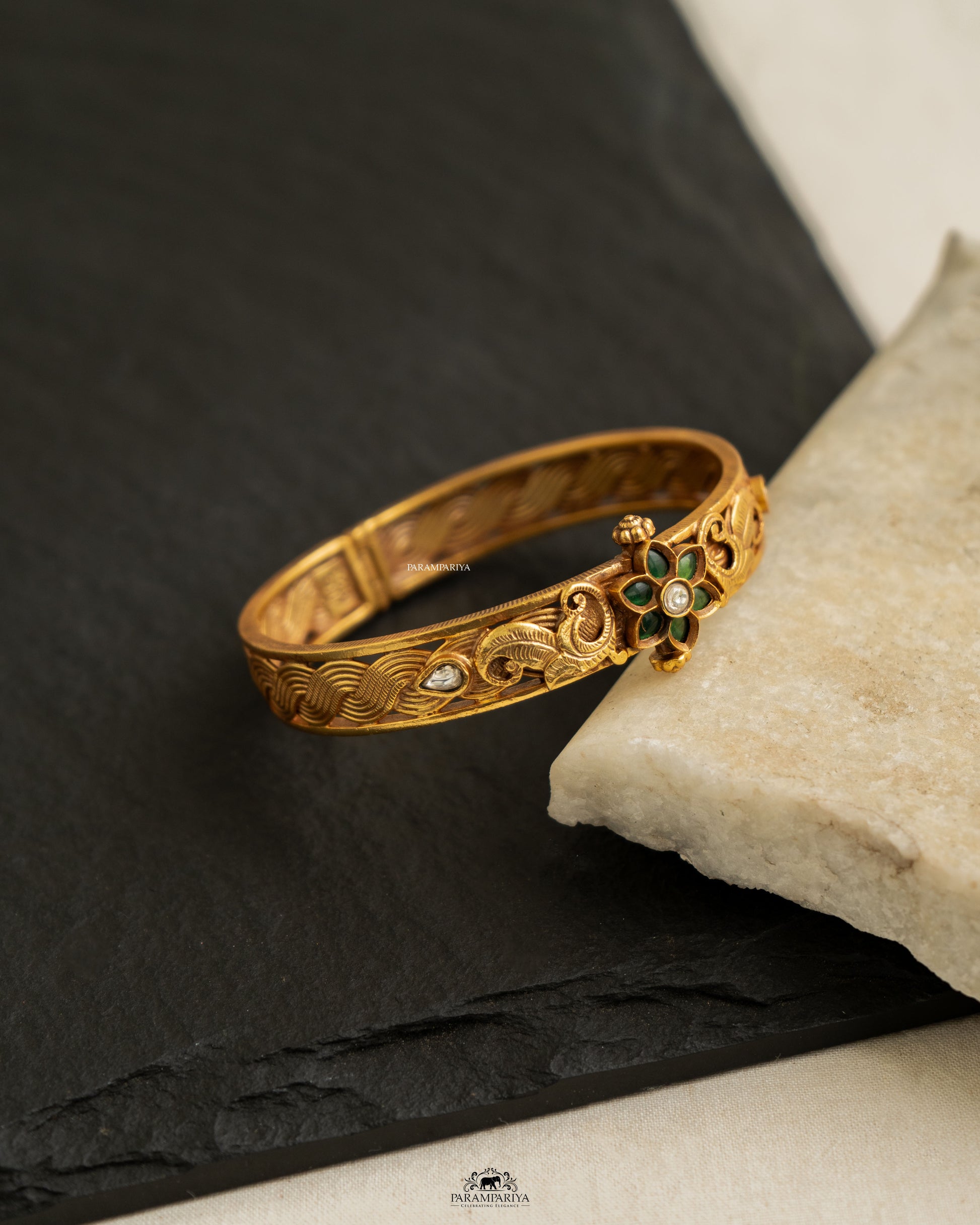 Ethnic Elegance!!

92.5 pure silver gold micron plated ethnic bangles.