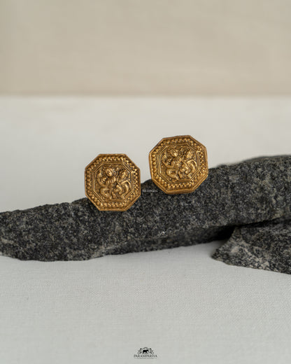 Tribal Trove!!

pure silver tribal earrings with gold micron plating .