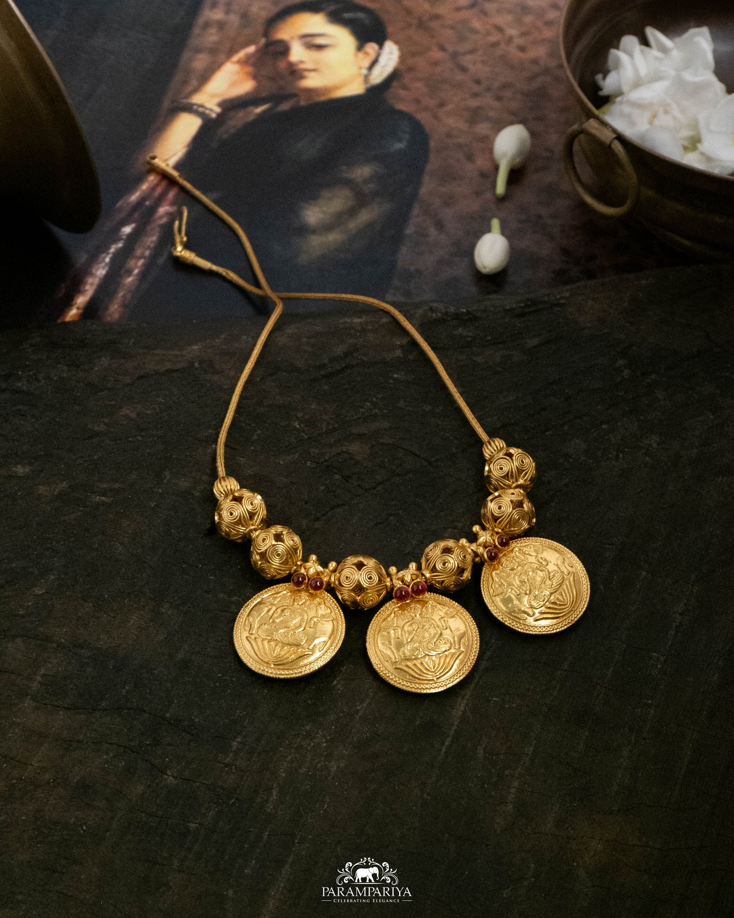 Kanakavalli Necklace V03 (Reversible)