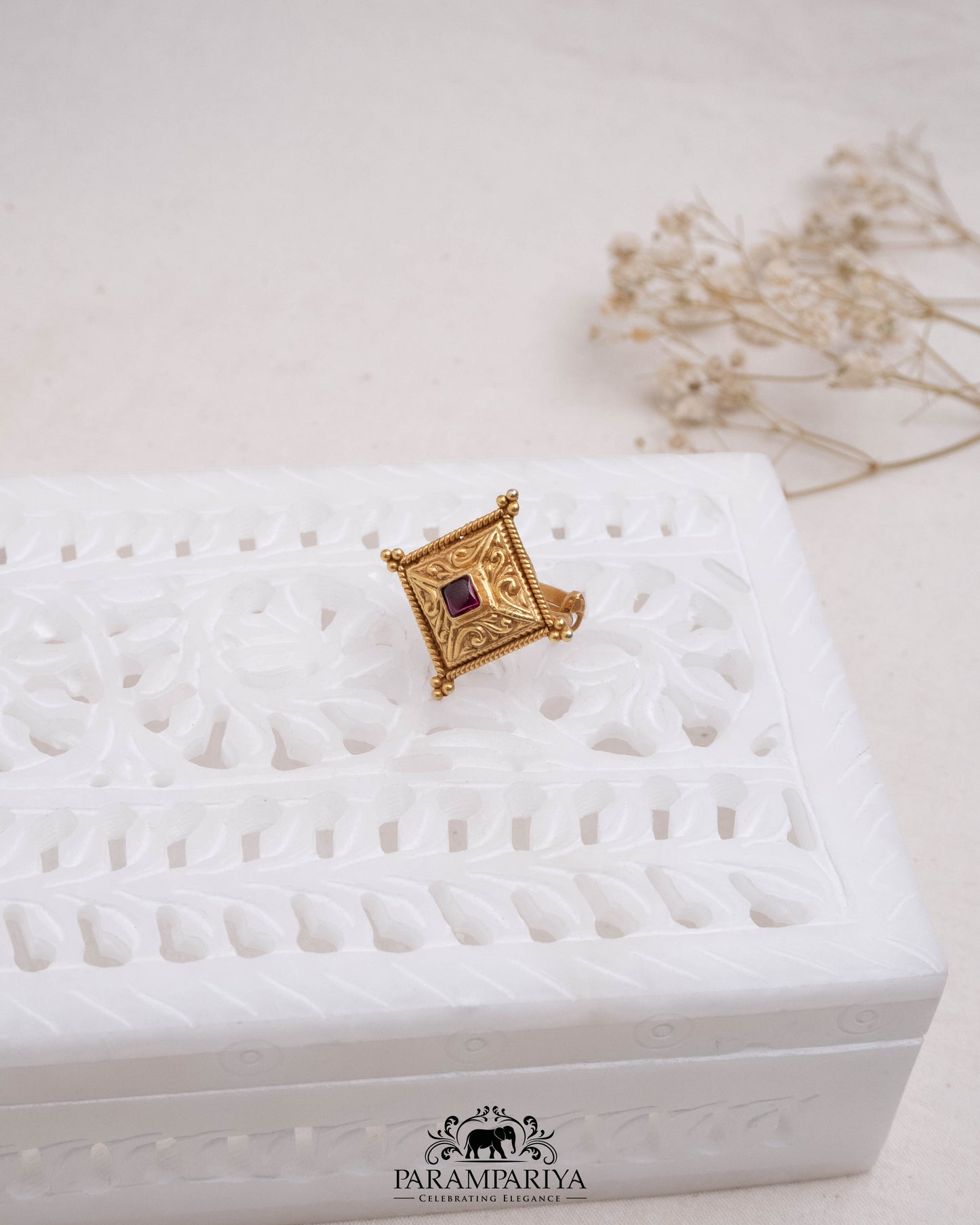 Rudraksha Finger Ring