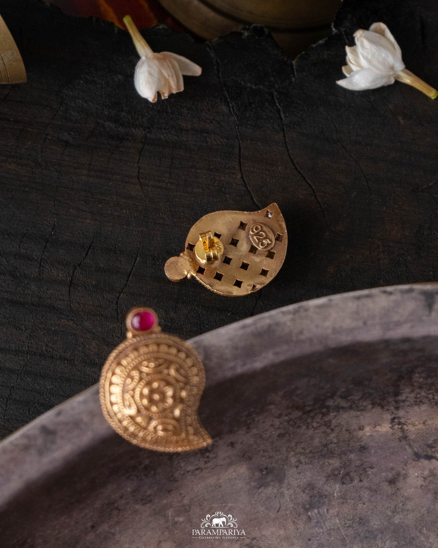 Red Maang Earrings