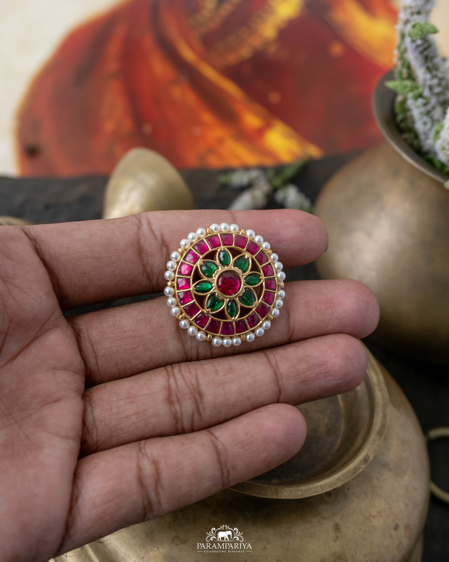 Trishul Finger Ring