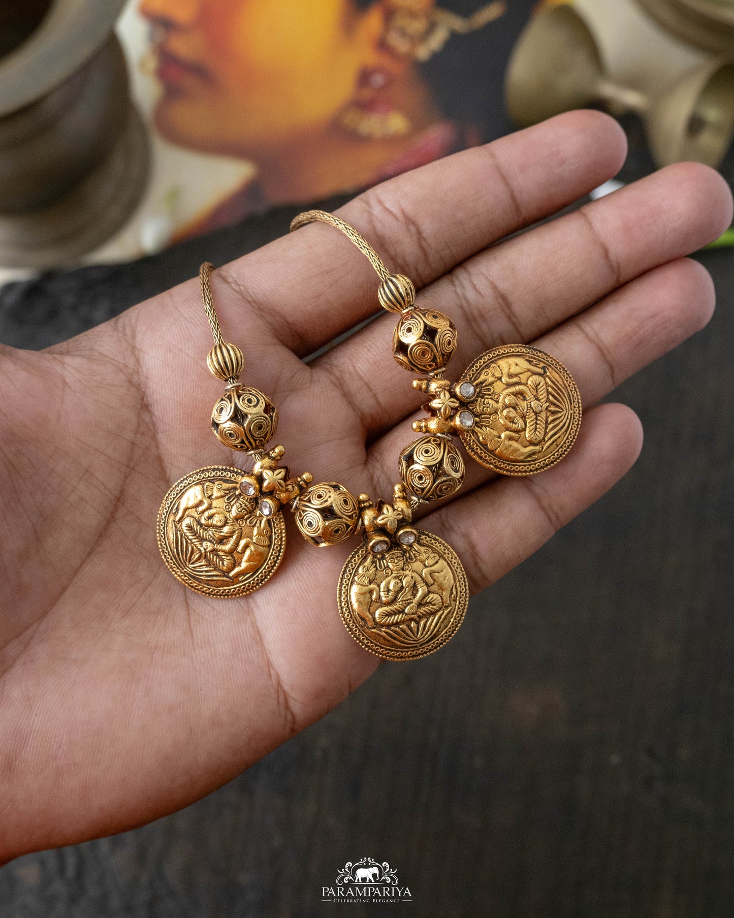 Kanakavalli Necklace V03 (Reversible)