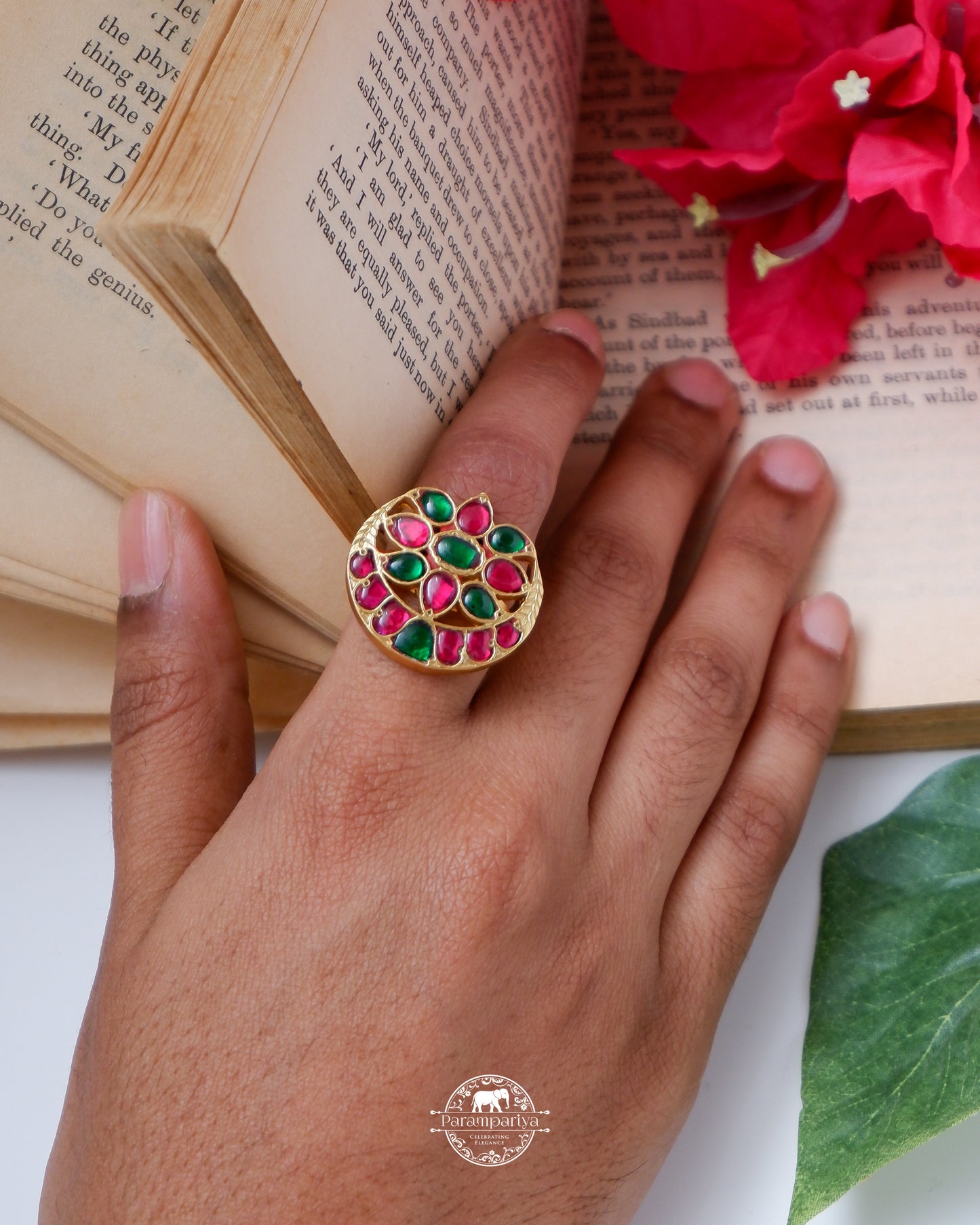 Kundan Finger Ring