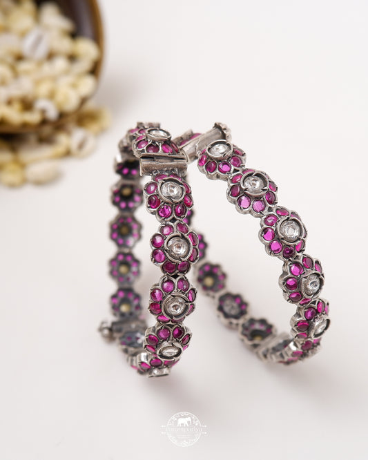 Emma Silver Bangles